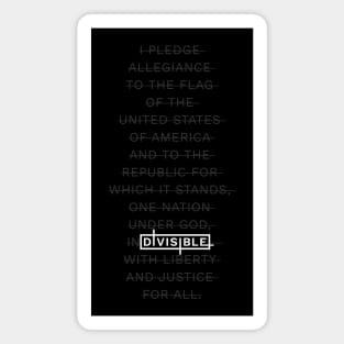 Pledge of Allegiance Logo - Black Magnet